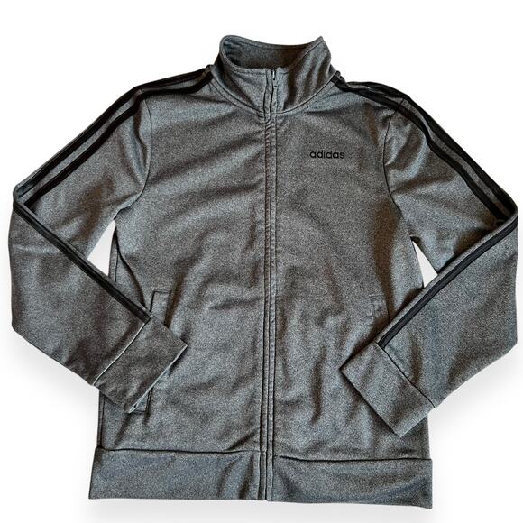 adidas Other - Adidas Tricot Stripe Grey Jacket M 10/12